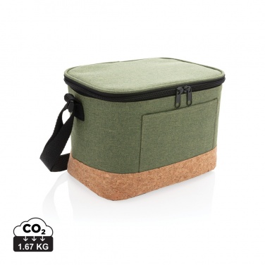Logo trade promotional gift photo of: Two tone cooler bag with cork detail