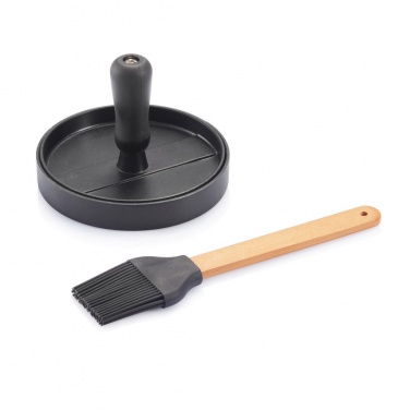 Logotrade promotional items photo of: BBQ set with hamburger press and brush