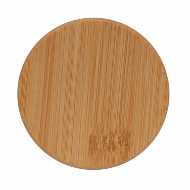 Logotrade promotional merchandise image of: Double wall borosilicate glass with bamboo lid 250ml 2pc set