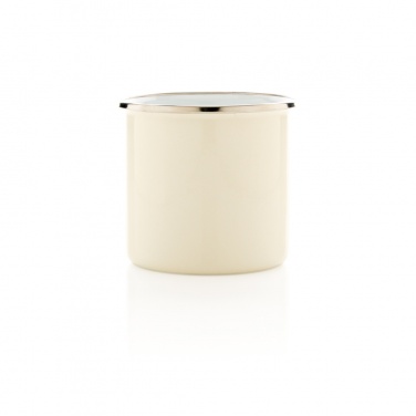 Logo trade promotional merchandise image of: Vintage enamel mug
