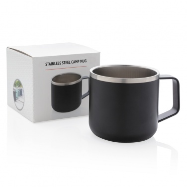 Logo trade promotional merchandise image of: Stainless steel camp mug