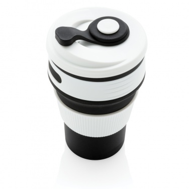 Logo trade business gifts image of: Foldable silicone cup