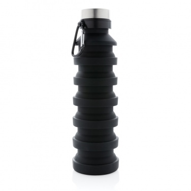 Logotrade promotional item picture of: Leakproof collapsible silicone bottle with lid