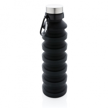 Logotrade advertising products photo of: Leakproof collapsible silicone bottle with lid