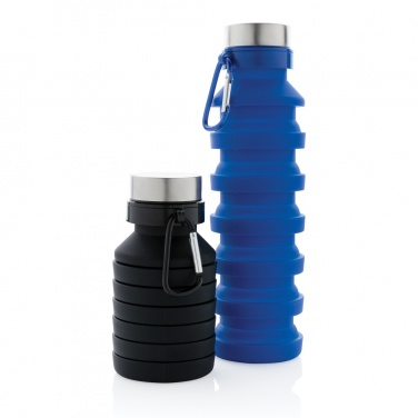 Logotrade corporate gift picture of: Leakproof collapsible silicone bottle with lid