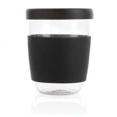 Logotrade promotional giveaway image of: Ukiyo borosilicate glass with silicone lid and sleeve