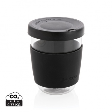 Logo trade promotional merchandise picture of: Ukiyo borosilicate glass with silicone lid and sleeve