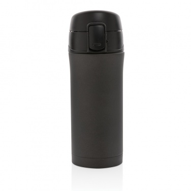 Logo trade promotional giveaways image of: Metallic easy lock vacuum mug