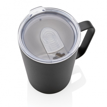 Logo trade promotional gifts image of: RCS Recycled stainless steel modern vacuum mug with lid