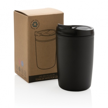 Logotrade corporate gift picture of: GRS Recycled PP tumbler with flip lid