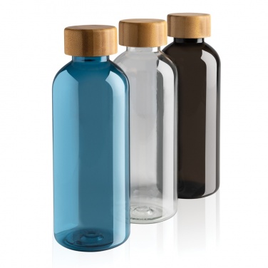 Logo trade business gifts image of: RCS RPET bottle with bamboo lid