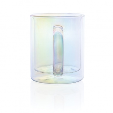 Logotrade corporate gift image of: Deluxe double wall electroplated glass mug