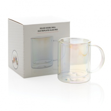 Logotrade promotional items photo of: Deluxe double wall electroplated glass mug