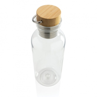 Logo trade corporate gifts image of: RCS RPET bottle with bamboo lid and handle