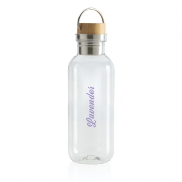 Logotrade advertising product image of: RCS RPET bottle with bamboo lid and handle