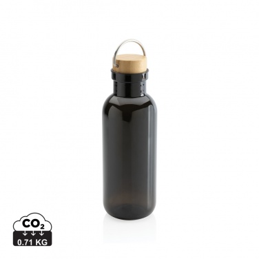 Logo trade corporate gifts image of: RCS RPET bottle with bamboo lid and handle