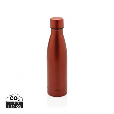 Logo trade promotional merchandise photo of: RCS Recycled stainless steel solid vacuum bottle