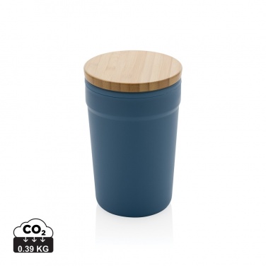 Logo trade promotional giveaways picture of: GRS certified recycled PP mug with bamboo lid