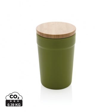 Logotrade promotional item image of: GRS certified recycled PP mug with bamboo lid