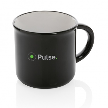 Logo trade promotional giveaways image of: Vintage ceramic mug 280ml