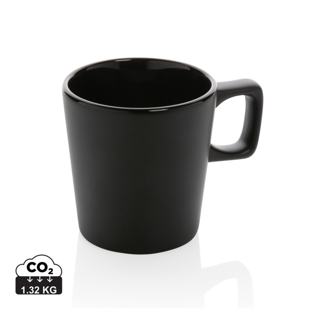Logotrade promotional product picture of: Ceramic modern coffee mug 300ml