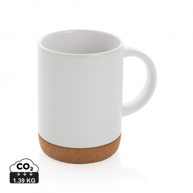 Logo trade promotional gifts picture of: Ceramic mug with cork base 280ml