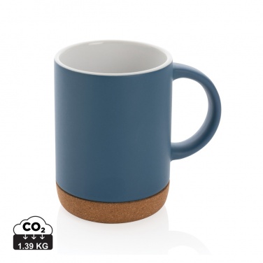 Logo trade promotional gifts image of: Ceramic mug with cork base 280ml
