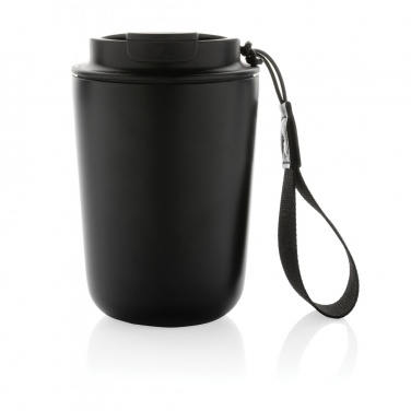 Logotrade promotional giveaway image of: Cuppa RCS re-steel vacuum tumbler with lanyard