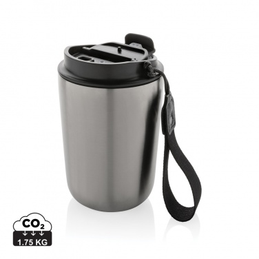 Logotrade promotional merchandise image of: Cuppa RCS re-steel vacuum tumbler with lanyard