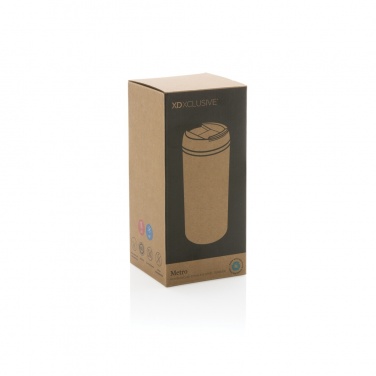 Logo trade promotional merchandise image of: Metro RCS Recycled stainless steel tumbler