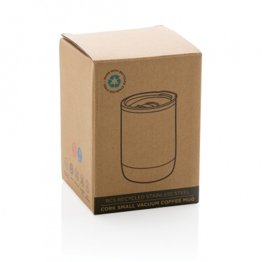 Logotrade business gifts photo of: RCS Re-steel cork small vacuum coffee mug