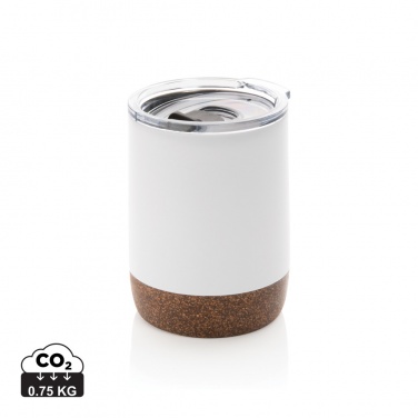 Logo trade promotional gifts picture of: RCS Re-steel cork small vacuum coffee mug
