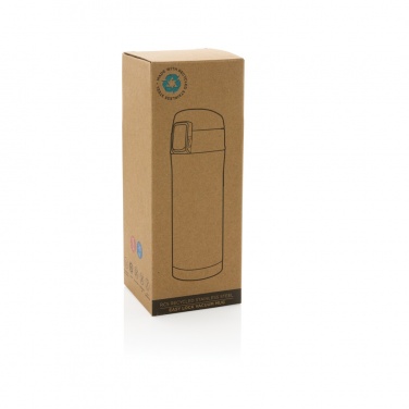 Logo trade promotional products picture of: RCS Recycled stainless steel easy lock vacuum mug