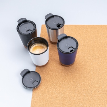 Logo trade promotional giveaways picture of: GRS RPP stainless steel cork coffee tumbler