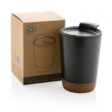 Logo trade advertising products image of: GRS RPP stainless steel cork coffee tumbler