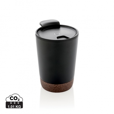Logotrade promotional products photo of: GRS RPP stainless steel cork coffee tumbler