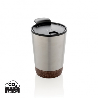Logo trade promotional gifts image of: GRS RPP stainless steel cork coffee tumbler