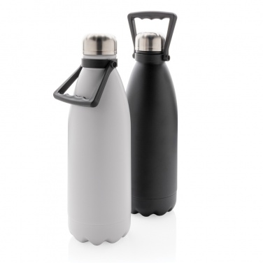 Logo trade business gifts image of: RCS Recycled stainless steel large vacuum bottle 1.5L