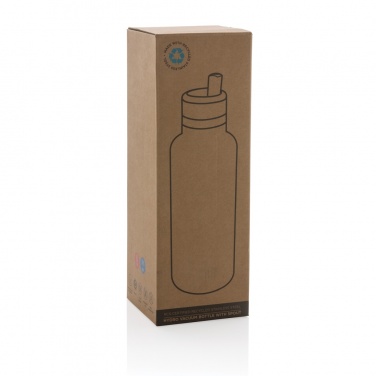Logotrade promotional items photo of: Hydro RCS recycled stainless steel vacuum bottle with spout