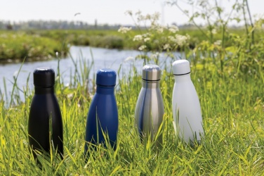Logo trade promotional items picture of: Eureka RCS certified re-steel single wall water bottle