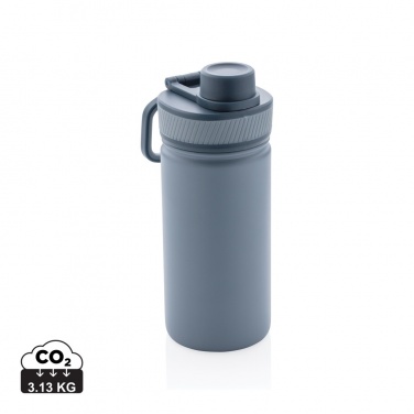 Logotrade business gift image of: Vacuum stainless steel bottle with sports lid 550ml