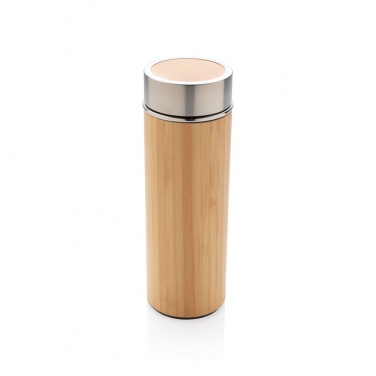 Logo trade promotional product photo of: Leak proof bamboo vacuum bottle