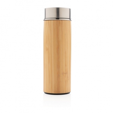 Logotrade promotional merchandise picture of: Leak proof bamboo vacuum bottle
