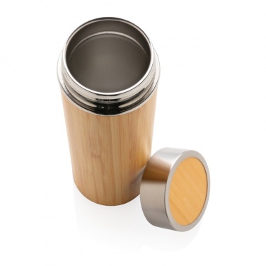 Logotrade promotional item picture of: Leak proof bamboo vacuum bottle