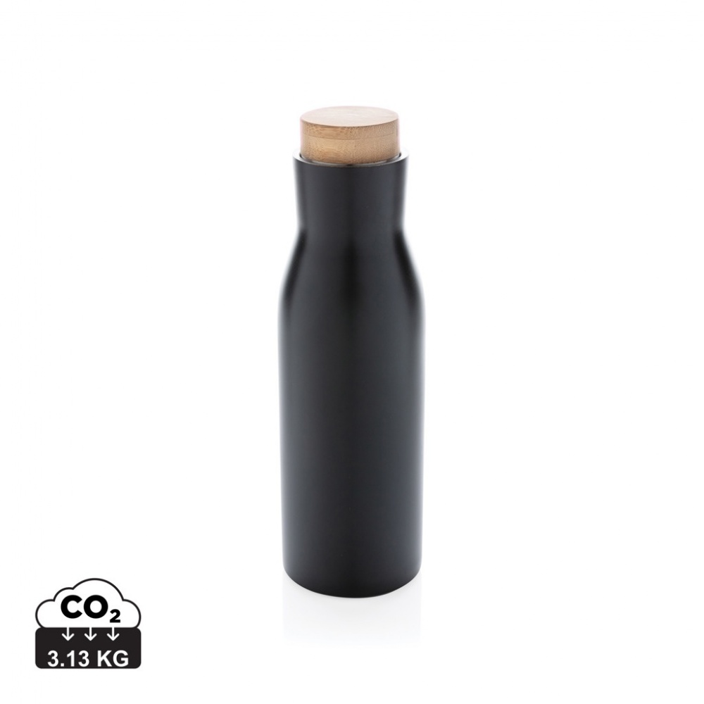 Logo trade business gifts image of: Clima leakproof vacuum bottle with steel lid