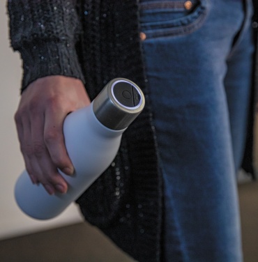 Logo trade promotional item photo of: UV-C steriliser vacuum stainless steel bottle
