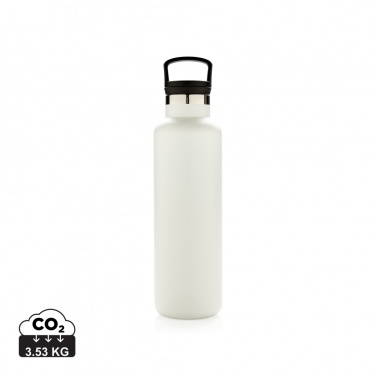 Logo trade advertising products image of: Vacuum insulated leak proof standard mouth bottle
