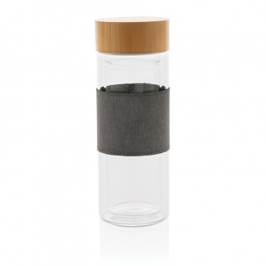 Logotrade promotional item image of: Impact double wall borosilicate glass bottle