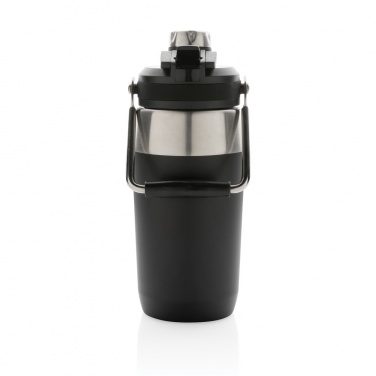 Logo trade promotional giveaways image of: Vacuum stainless steel dual function lid bottle 500ml