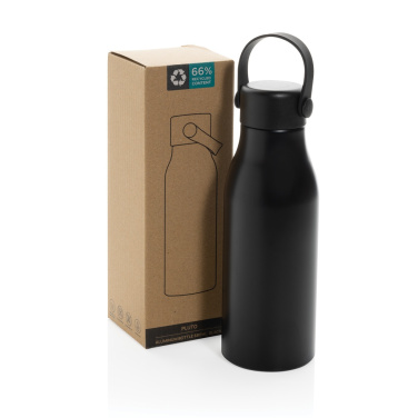 Logo trade promotional item photo of: Pluto RCS Certified recycled aluminium bottle 680ml